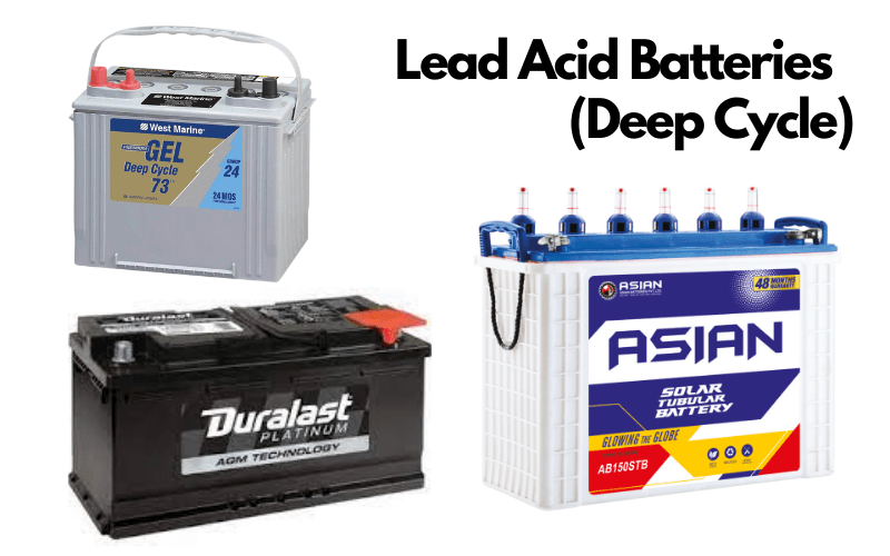 Lead Acid (Deep Cycle) battery types